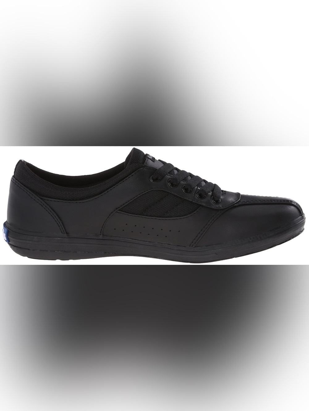 KEDS ORTHOLITE SNEAKERS - BLACK LEATHER WOMEN SIZE 10 (NEW WITH TAGS) B10